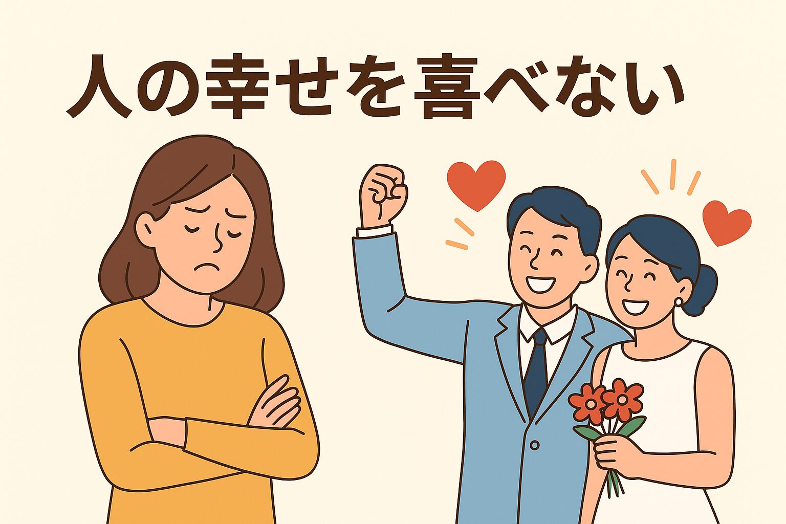 人 の 幸せ を 喜べ ない